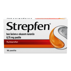 Strepfen bez šećera s okusom naranče 8,75 mg pastile